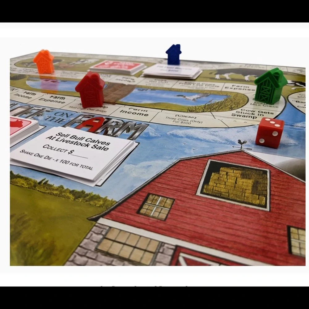 Collectible-Life on the Farm Board Game-Award Winning Game-New in Box!